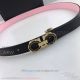 AAA Salvatoye Ferragamo 2.5cm Women's Black And Pink Leather Belt - Gold Buckle (5)_th.jpg